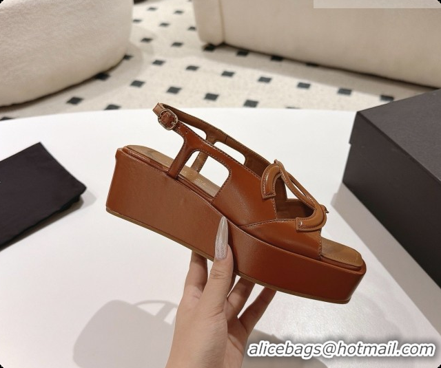 Top Grade Chanel Lambskin Sandals G47401 Dark Brown 2026