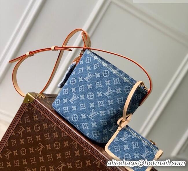 Good Quality Louis Vuitton All In BB Bucket Bag in Monogram Denim GOTS Blue M28107 2026