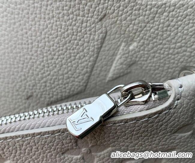 Famous Brand Louis Vuitton All In BB Bucket Bag in Monogram Empreinte Leather M28342 Grey 2026