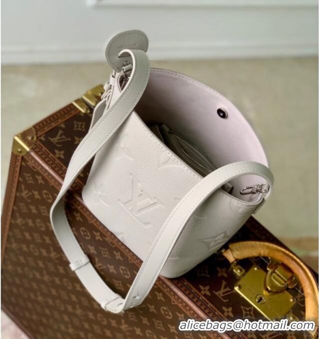 Famous Brand Louis Vuitton All In BB Bucket Bag in Monogram Empreinte Leather M28342 Grey 2026