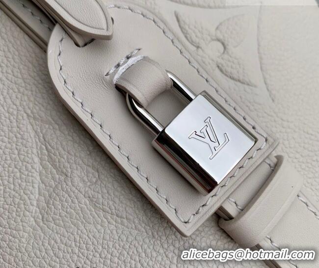 Famous Brand Louis Vuitton All In BB Bucket Bag in Monogram Empreinte Leather M28342 Grey 2026
