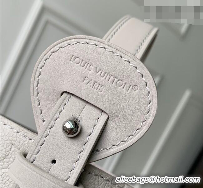 Famous Brand Louis Vuitton All In BB Bucket Bag in Monogram Empreinte Leather M28342 Grey 2026