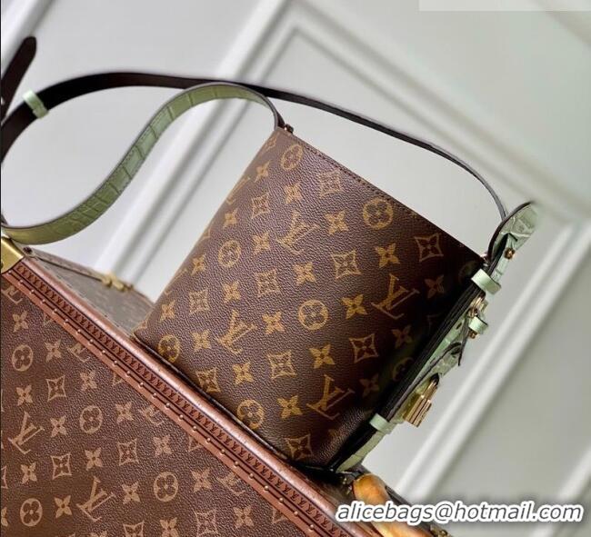 Traditional Specials Louis Vuitton All In BB Bucket Bag in Monogram Canvas N30028 Green 2026