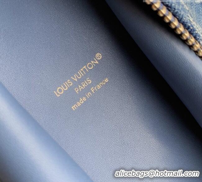 Modern Classic Louis Vuitton Side Trunk MM Bag in Monogram Denim GOTS Blue M27450 2026