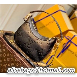 Low Price Louis Vuitton Bagatelle BB Mini Hobo bag in Oversized Monogram Leather M46002 Black 2026