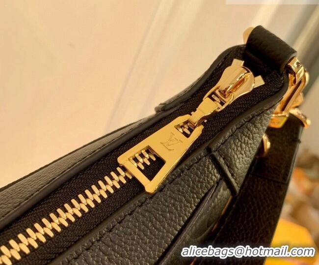 Low Price Louis Vuitton Bagatelle BB Mini Hobo bag in Oversized Monogram Leather M46002 Black 2026