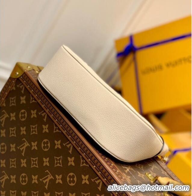 Low Cost Louis Vuitton Bagatelle BB Mini Hobo bag in Oversized Monogram Leather M46099 Cream White 2026