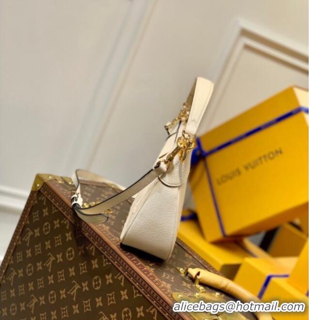 Low Cost Louis Vuitton Bagatelle BB Mini Hobo bag in Oversized Monogram Leather M46099 Cream White 2026