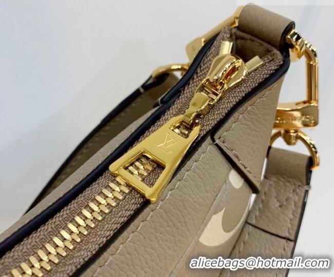 Promotional Louis Vuitton Bagatelle BB Mini Hobo bag in Oversized Monogram Leather M46112 Grey 2026