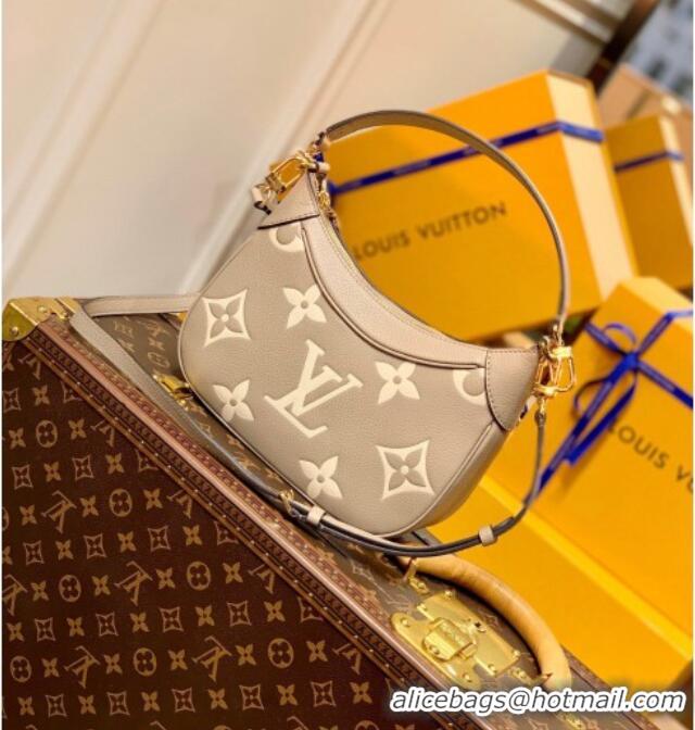 Promotional Louis Vuitton Bagatelle BB Mini Hobo bag in Oversized Monogram Leather M46112 Grey 2026