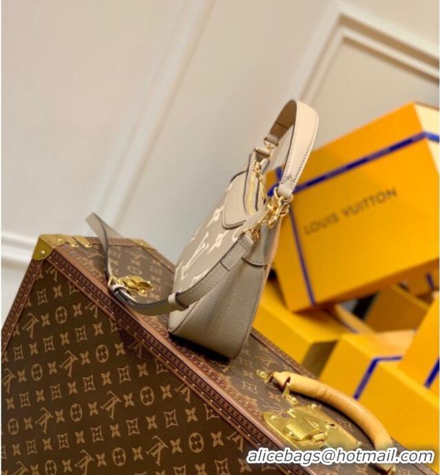 Promotional Louis Vuitton Bagatelle BB Mini Hobo bag in Oversized Monogram Leather M46112 Grey 2026