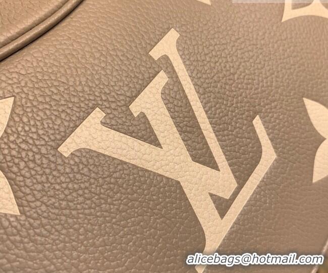 Promotional Louis Vuitton Bagatelle BB Mini Hobo bag in Oversized Monogram Leather M46112 Grey 2026