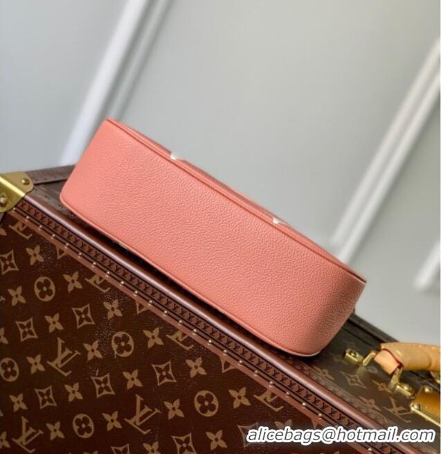 Top Grade Louis Vuitton Bagatelle BB Mini Hobo bag in Oversized Monogram Leather M46112 Pink/Beige 2026
