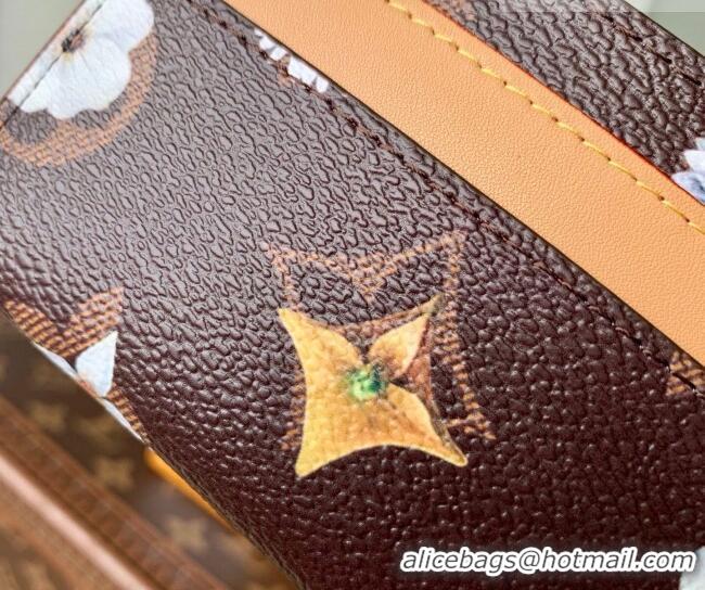Best Price Louis Vuitton Double Card Holder in Monogram Flowers Canvas M27551 2026