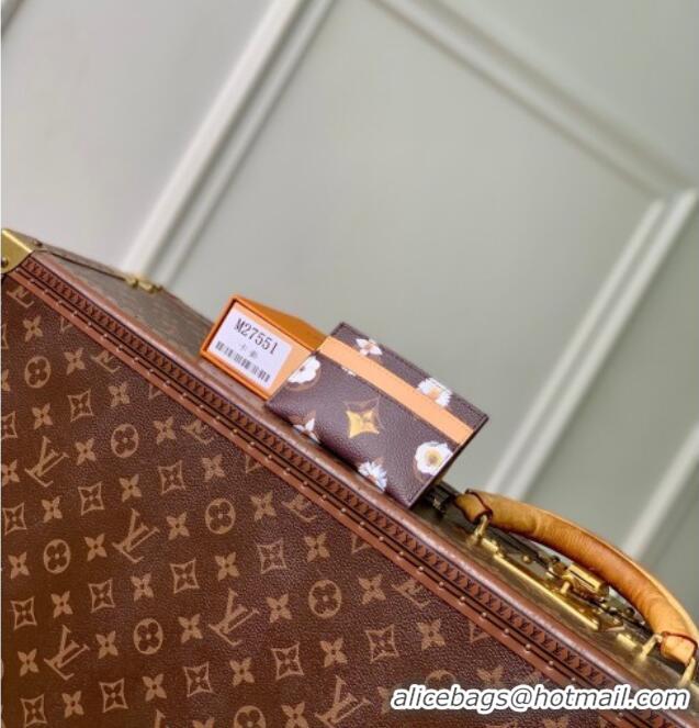 Best Price Louis Vuitton Double Card Holder in Monogram Flowers Canvas M27551 2026