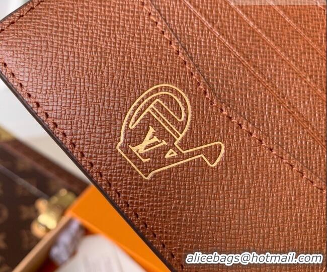 Pretty Style Louis Vuitton Slender Wallet in Monogram Flowers Canvas M27547 2026