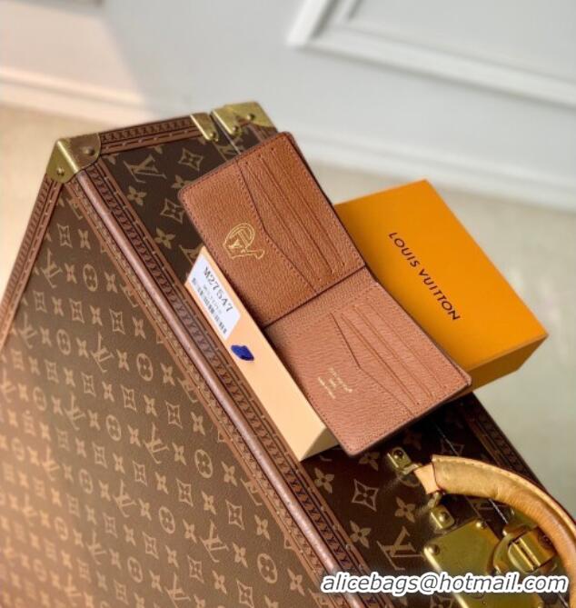 Pretty Style Louis Vuitton Slender Wallet in Monogram Flowers Canvas M27547 2026