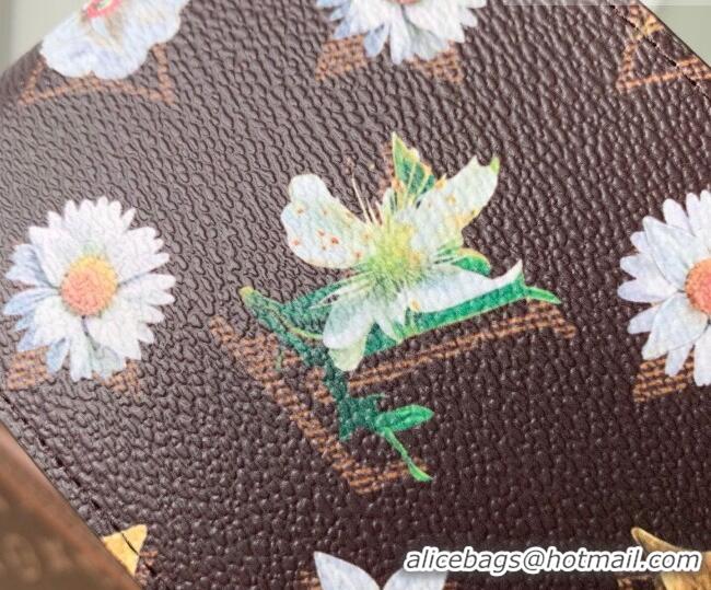 Pretty Style Louis Vuitton Slender Wallet in Monogram Flowers Canvas M27547 2026