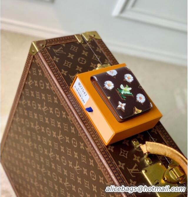 Pretty Style Louis Vuitton Slender Wallet in Monogram Flowers Canvas M27547 2026