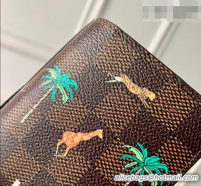 Famous Brand Louis Vuitton Pocket Organizer Wallet x The Darjeeling Limited in Brown Damier Heritage Canvas 2026 N40869