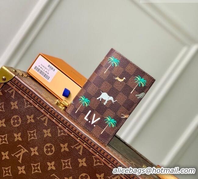 Buy Discount Louis Vuitton Passport Cover x The Darjeeling Limited in Brown Damier Heritage Canvas N40872 2026