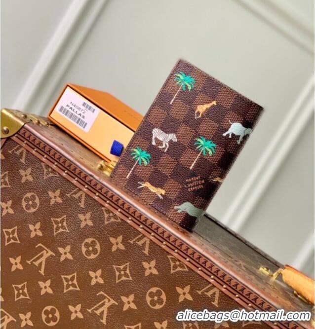 Buy Discount Louis Vuitton Passport Cover x The Darjeeling Limited in Brown Damier Heritage Canvas N40872 2026
