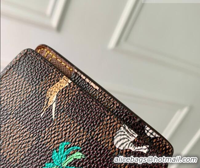 New Cheap Louis Vuitton Multiple Wallet x The Darjeeling Limited in Brown Damier Heritage Canvas N40870 2026