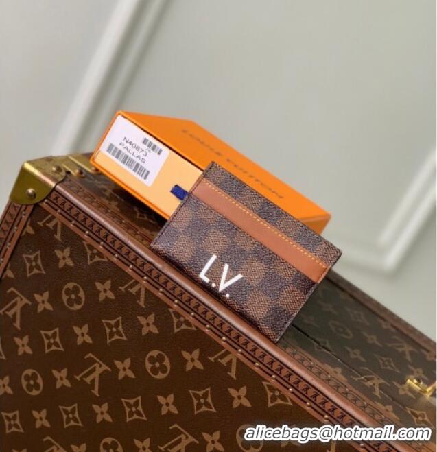 Cheapest Louis Vuitton Double Card Holder x The Darjeeling Limited in Brown Damier Heritage Canvas N40873 2026