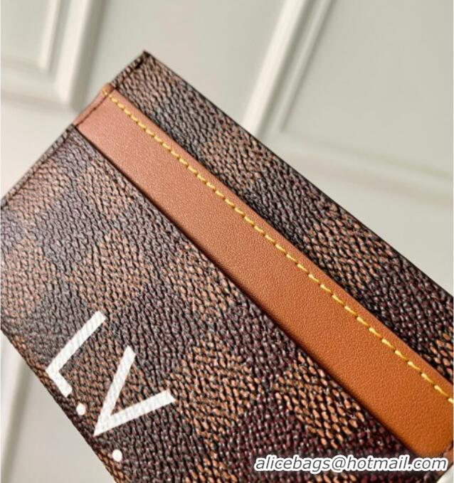 Cheapest Louis Vuitton Double Card Holder x The Darjeeling Limited in Brown Damier Heritage Canvas N40873 2026