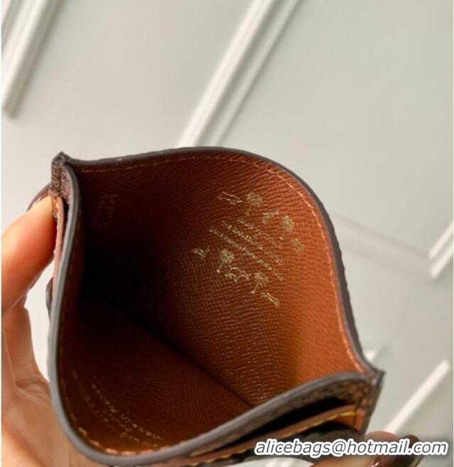 Cheapest Louis Vuitton Double Card Holder x The Darjeeling Limited in Brown Damier Heritage Canvas N40873 2026