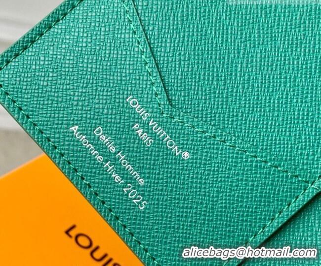 Promotional Louis Vuitton Passport Cover in Printed Monogram Heritage Canvas M25986 Green 2026