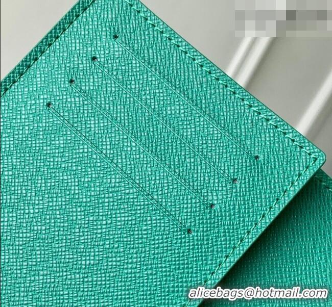 Promotional Louis Vuitton Passport Cover in Printed Monogram Heritage Canvas M25986 Green 2026