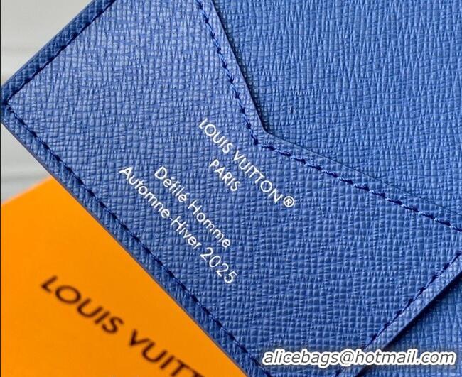 Inexpensive Louis Vuitton Passport Cover in Printed Monogram Heritage Canvas M25986 Blue 2026