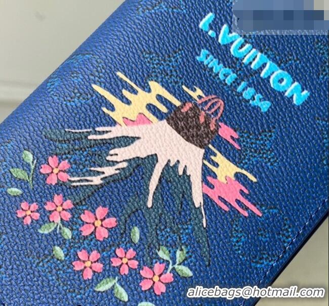 Inexpensive Louis Vuitton Passport Cover in Printed Monogram Heritage Canvas M25986 Blue 2026