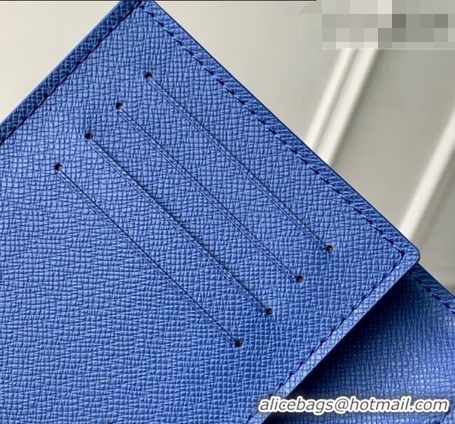 Inexpensive Louis Vuitton Passport Cover in Printed Monogram Heritage Canvas M25986 Blue 2026