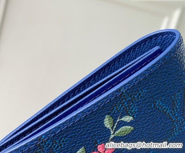 Inexpensive Louis Vuitton Passport Cover in Printed Monogram Heritage Canvas M25986 Blue 2026