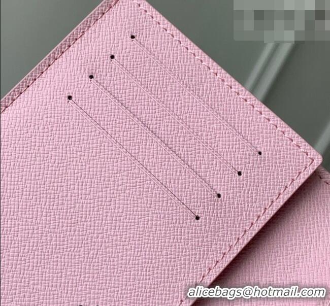 Best Discount Louis Vuitton Passport Cover in Printed Monogram Heritage Canvas M25986 Pink 2026