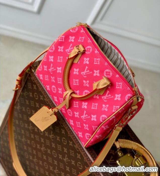 Buy Discount Louis Vuitton Speedy Bandouliere 25 Bag in Monogram Original Canvas Rose Ruban Pink M27528 2026
