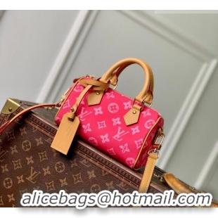 New Cheap Louis Vuitton Nano Speedy bag in Monogram Original Canvas Rose Ruban Pink M28322 2026