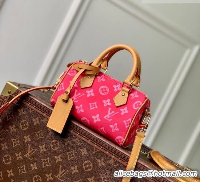 New Cheap Louis Vuitton Nano Speedy bag in Monogram Original Canvas Rose Ruban Pink M28322 2026