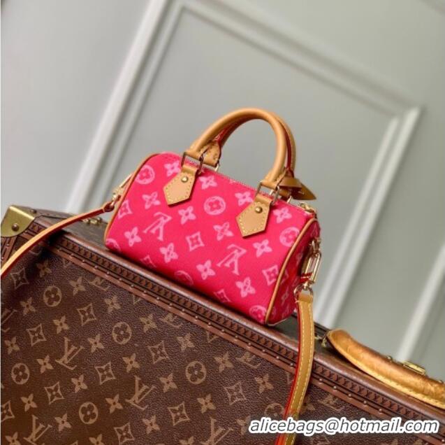 New Cheap Louis Vuitton Nano Speedy bag in Monogram Original Canvas Rose Ruban Pink M28322 2026
