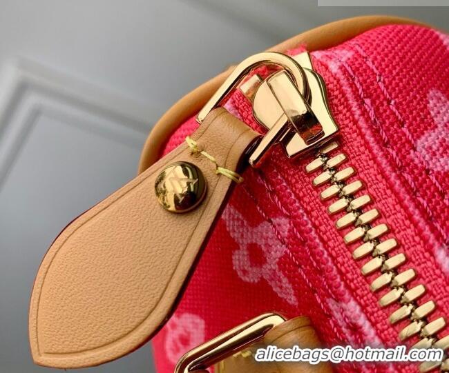 New Cheap Louis Vuitton Nano Speedy bag in Monogram Original Canvas Rose Ruban Pink M28322 2026