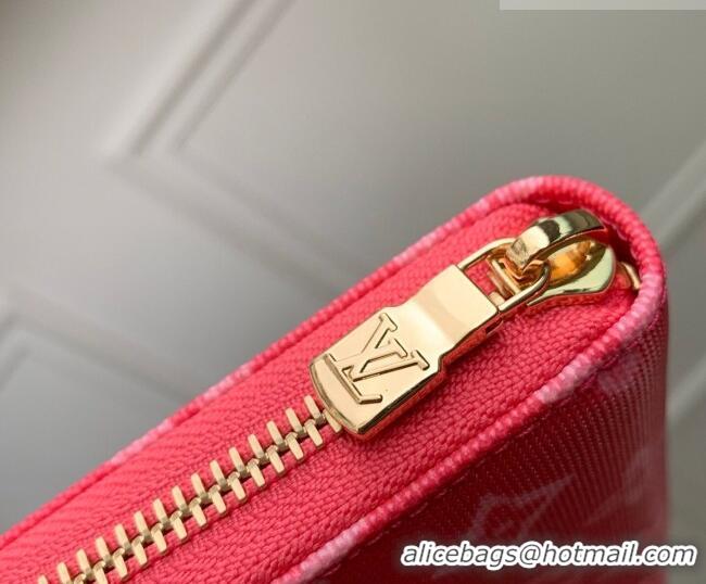 Top Grade Louis Vuitton Zippy Wallet in Monogram Original Canvas Rose Ruban Pink M27683 2026
