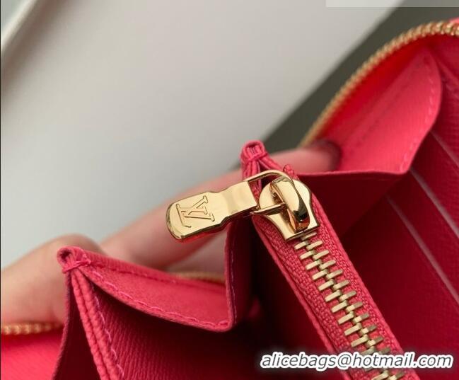 Top Grade Louis Vuitton Zippy Wallet in Monogram Original Canvas Rose Ruban Pink M27683 2026
