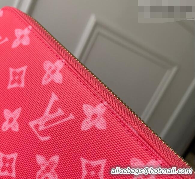 Top Grade Louis Vuitton Zippy Wallet in Monogram Original Canvas Rose Ruban Pink M27683 2026
