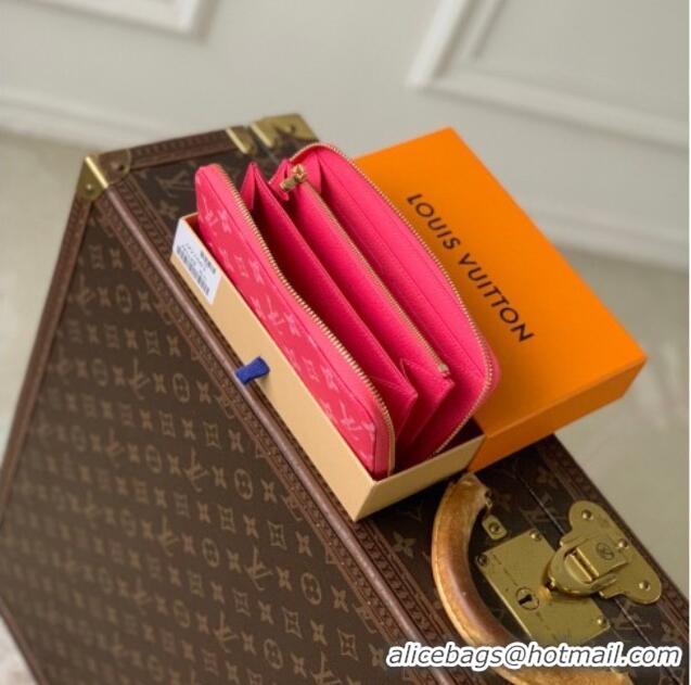 Top Grade Louis Vuitton Zippy Wallet in Monogram Original Canvas Rose Ruban Pink M27683 2026