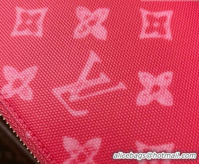 Top Grade Louis Vuitton Zippy Wallet in Monogram Original Canvas Rose Ruban Pink M27683 2026
