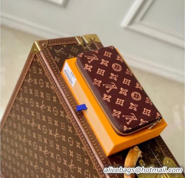 Grade Design Louis Vuitton Zippy Wallet in Monogram Origine Canvas Dark Chocolate M27683 2026