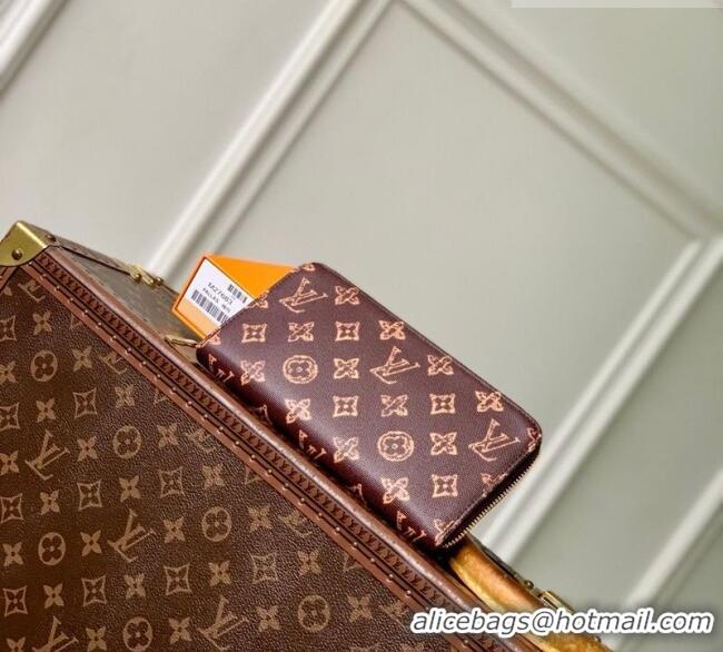 Grade Design Louis Vuitton Zippy Wallet in Monogram Origine Canvas Dark Chocolate M27683 2026
