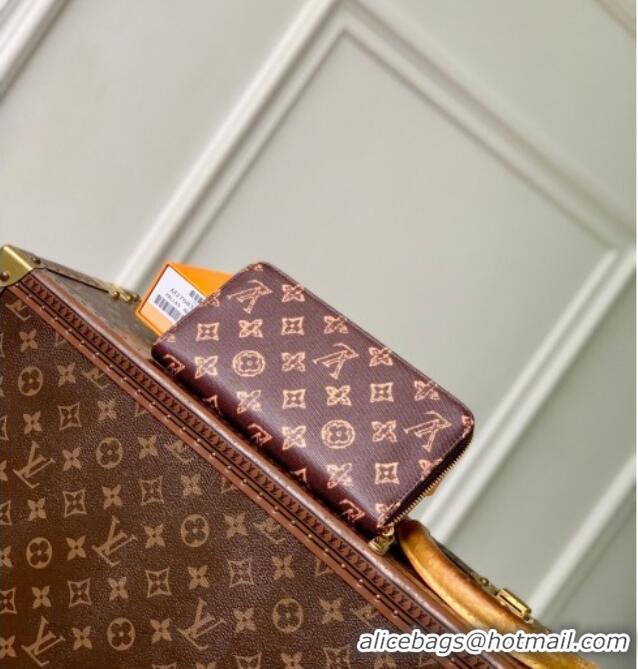 Grade Design Louis Vuitton Zippy Wallet in Monogram Origine Canvas Dark Chocolate M27683 2026